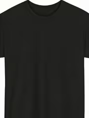 Black tribal antelope graphic T-shirt gallery view 2