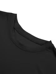 Black tribal antelope graphic T-shirt gallery view 3