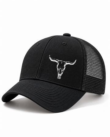 Bull Horn Mesh Trucker Cap